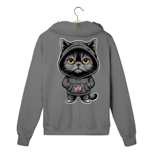 Nome do produto O Gato Enigmático - Moletom com Zíper