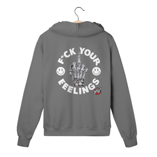 Nome do produto F*ck suas emoções - Moletom com Zíper