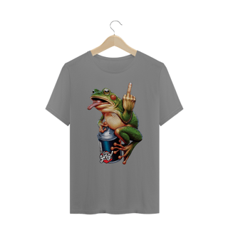 Nome do produto Sapo Rebelde - Camiseta Plus Size