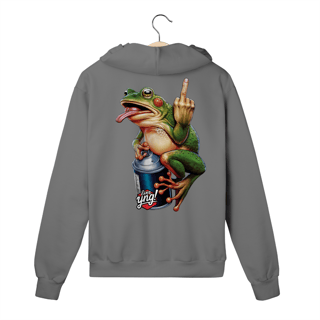 Nome do produto Sapo Rebelde - Moletom com Zíper