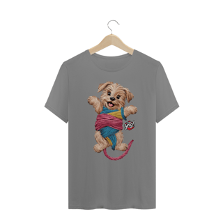Nome do produto Cachorrinho brincalhão - Camiseta Plus Size