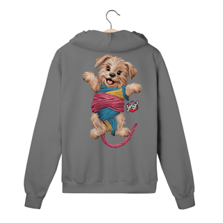 Nome do produto Cachorrinho brincalhão - Moletom com Zíper