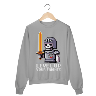 Nome do produto Cavaleiro Esquelético 8 Bits - Moletom Fechado