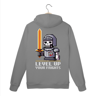 Nome do produto Cavaleiro Esquelético 8 Bits - Moletom Canguru Costas