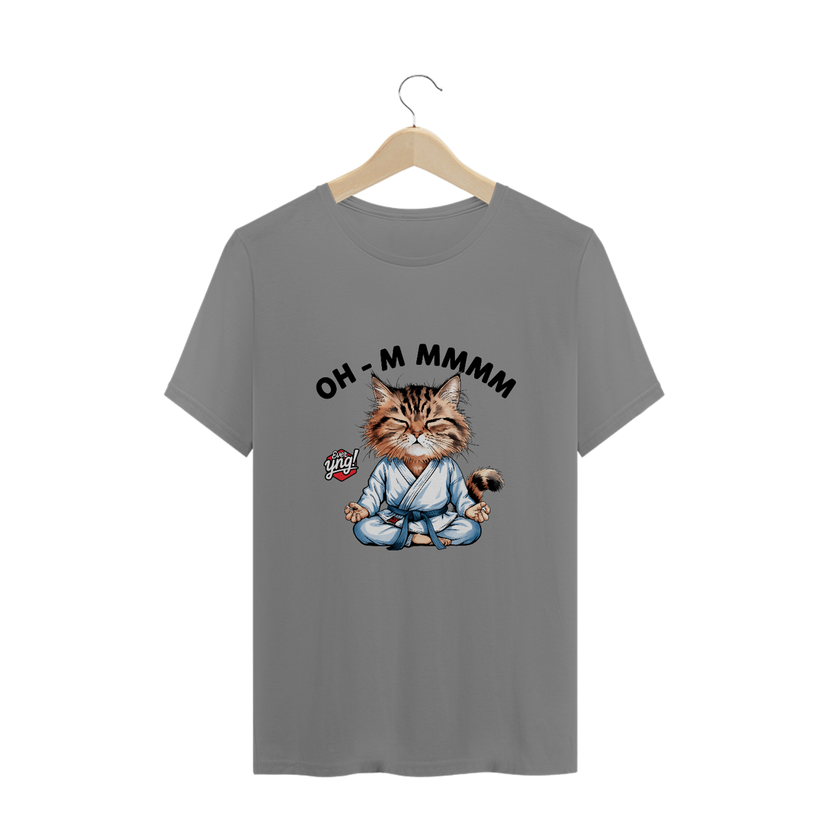 Nome do produto: Meditação Felina - Camiseta Plus Size