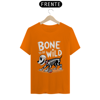 Nome do produto Bone to Be Wild 2 - Cão Esquelético Estilizado - Camiseta Unissex