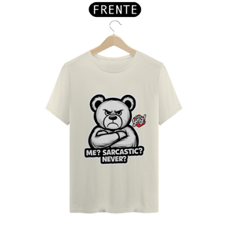 Nome do produto Sarcástico? Nunca! Camiseta
