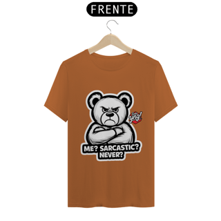Nome do produto Sarcástico? Nunca! Camiseta