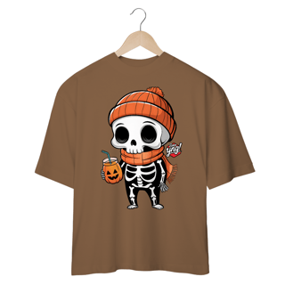 Nome do produto Esqueleto Feliz - Camiseta Plus Size