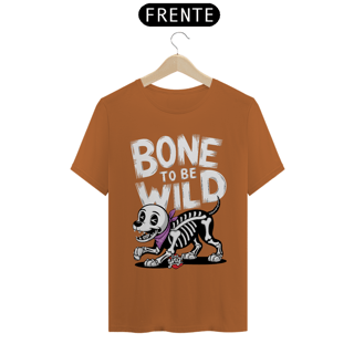 Nome do produto Bone To Be Wild – Cão Esqueleto Divertido - Camiseta Unissex