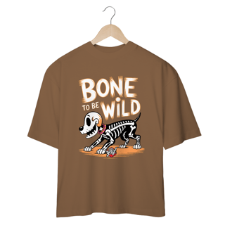 Nome do produto Bone to Be Wild 2 - Cão Esquelético Estilizado - Camiseta Plus Size