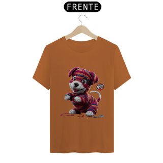 Nome do produto Cachorrinho artístico - Camiseta Unissex