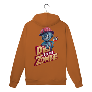 Nome do produto Zumbi descolado - Moletom Canguru Costas