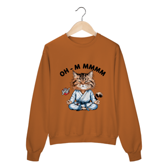 Nome do produto Meditação Felina - Moletom Fechado