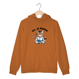 Nome do produto Meditação Felina - Moletom Canguru Frente