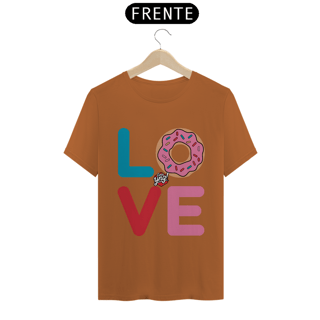 Nome do produto Amor e Donuts - Camiseta Unissex