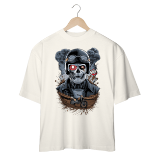 Nome do produto Crânio de Batalha - Camiseta Plus Size