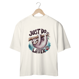 Nome do produto Apenas Faça Mais Tarde - Camiseta Plus Size
