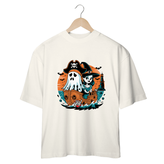 Nome do produto Navegando no Halloween! Camiseta Plus Size