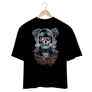 Nome do produto Crânio de Batalha - Camiseta Plus Size