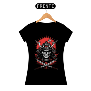 Caveira Samurai - Camiseta Feminina