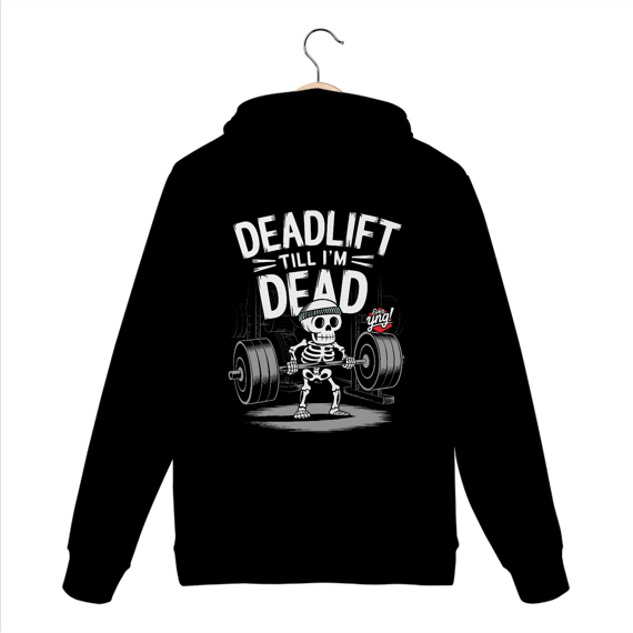 Deadlift Até a Morte - Moletom Canguru Costas