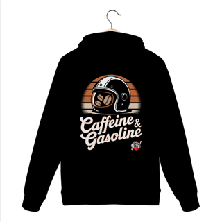 Nome do produto Cafeína e Gasolina - Moletom Canguru Costas