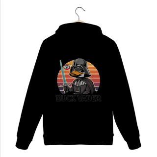 Nome do produto DUCK VADER – O Poder da Força em Versão Pato - Moletom Canguru Costas