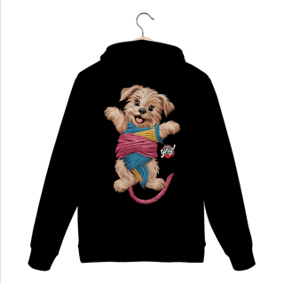 Nome do produto Cachorrinho brincalhão - Moletom Canguru Costas