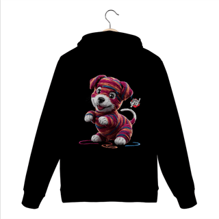 Nome do produto Cachorrinho artístico - Moletom Canguru Costas
