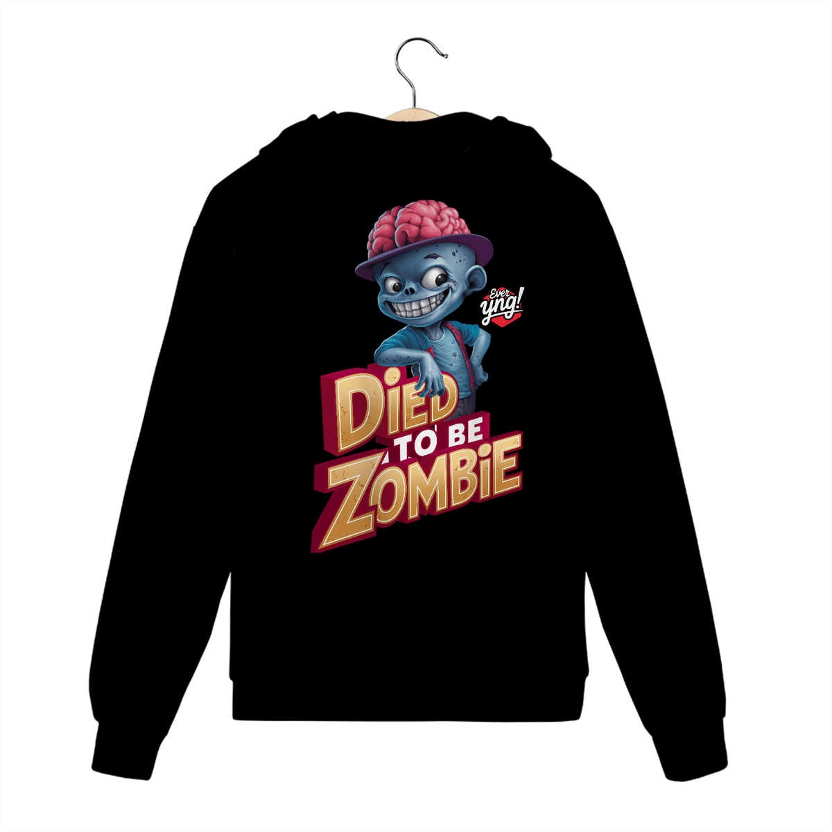 Nome do produto: Zumbi descolado - Moletom com Zíper