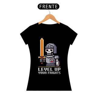 Cavaleiro Esquelético 8 Bits - Camiseta Feminina