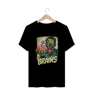 Zumbi Selvagem com Cérebro - Camiseta Plus Size