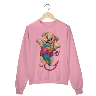 Nome do produto Cachorrinho brincalhão - Moletom Fechado