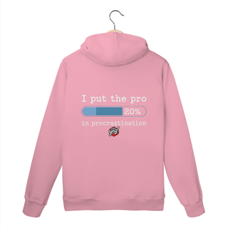 Nome do produto Profissional na Procrastinação - O Toque de Humor Certo - Moletom Canguru Costas
