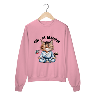 Nome do produto Meditação Felina - Moletom Fechado