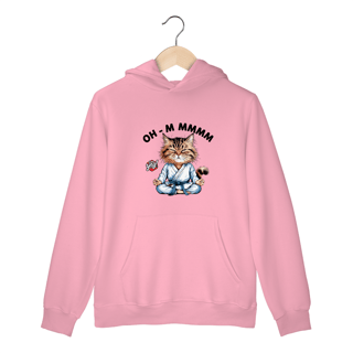 Nome do produto Meditação Felina - Moletom Canguru Frente