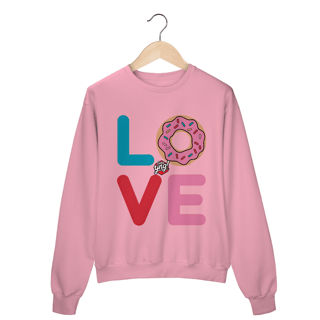 Nome do produto Amor e Donuts - Moletom Fechado