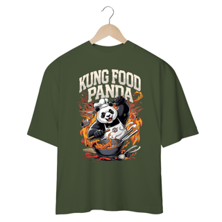 Nome do produto Kung Food Panda - Sátira Divertida e Descolada - Camiseta Plus Size