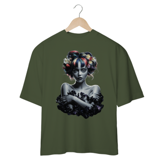 Nome do produto Flores e Cores - Camiseta Plus Size