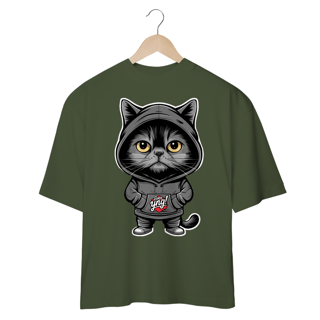 Nome do produto O Gato Enigmático - Camiseta Plus Size