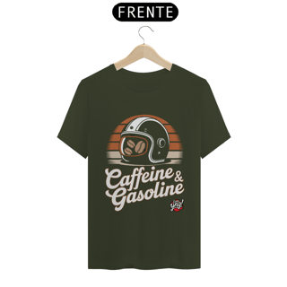 Nome do produto Cafeína e Gasolina - Camiseta Unissex