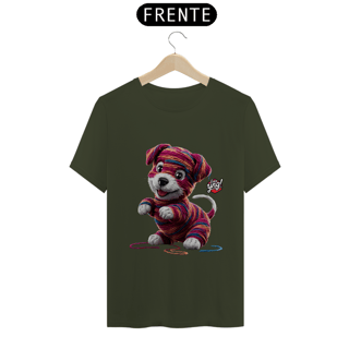 Nome do produto Cachorrinho artístico - Camiseta Unissex