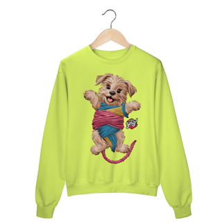 Nome do produto Cachorrinho brincalhão - Moletom Fechado