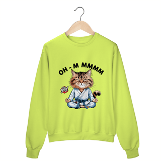 Nome do produto Meditação Felina - Moletom Fechado