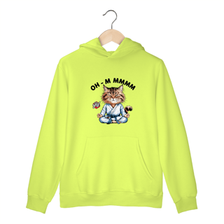 Nome do produto Meditação Felina - Moletom Canguru Frente