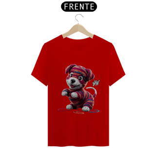 Nome do produto Cachorrinho artístico - Camiseta Unissex