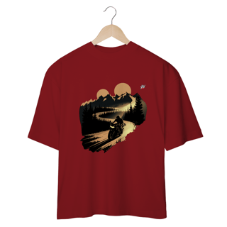 Nome do produto Aventura em Duas Rodas – Liberdade nas Montanhas - Camiseta Plus Size
