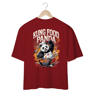 Nome do produto Kung Food Panda - Sátira Divertida e Descolada - Camiseta Plus Size