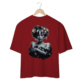 Nome do produto Flores e Cores - Camiseta Plus Size
